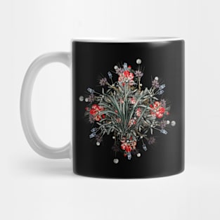 Vintage Sansevieria Carnea Floral Wreath Mug